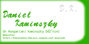 daniel kaminszky business card